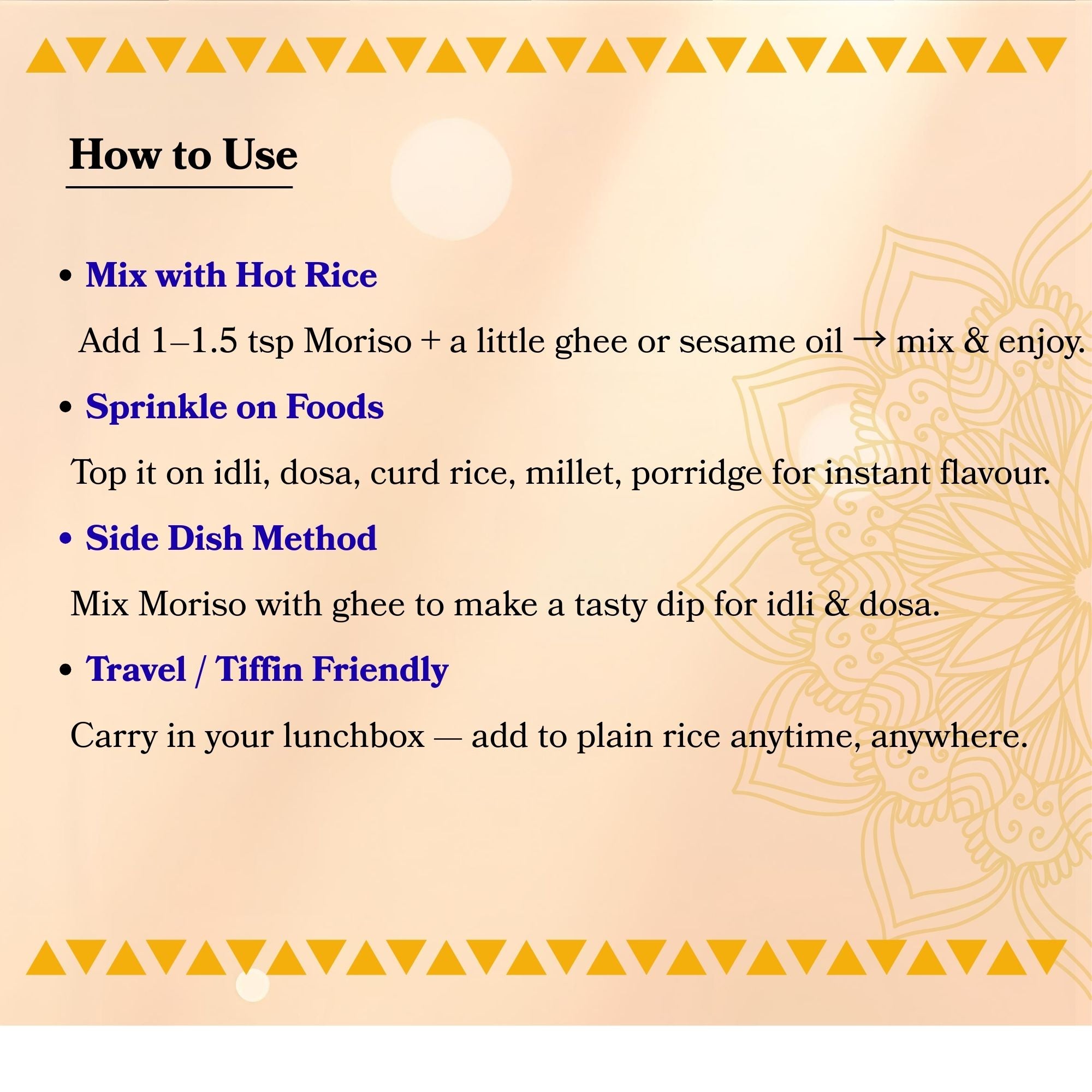 Moriso - Instant Rice and toppings mix